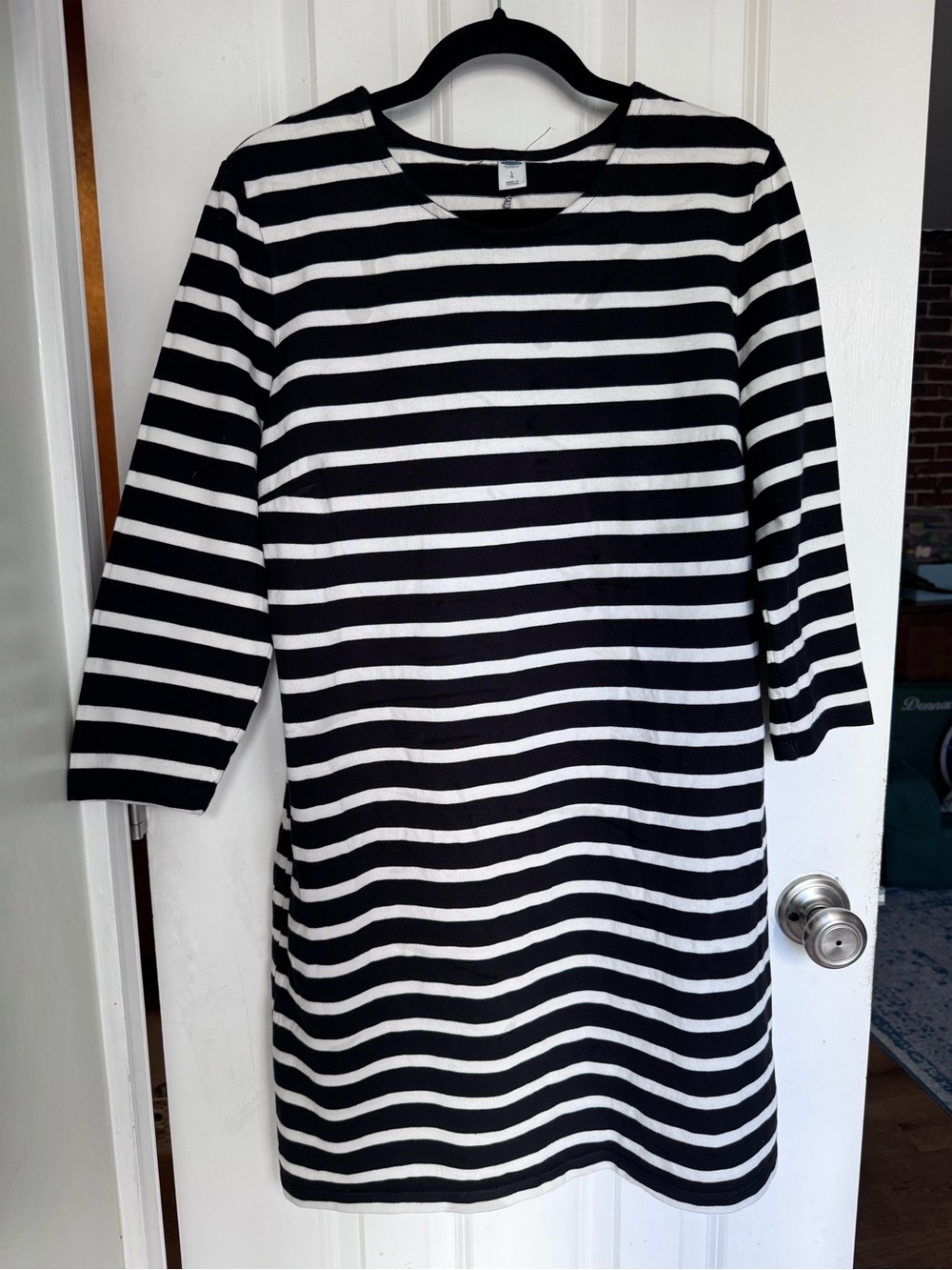 Old Navy Classic Black & White Stripe Women's Dress - Picture 1 of 4